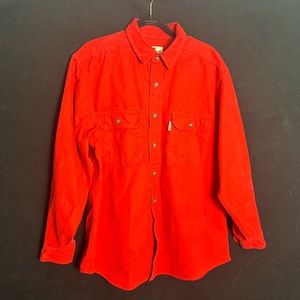 Red Woolrich thick flannel shirt - sz men’s large